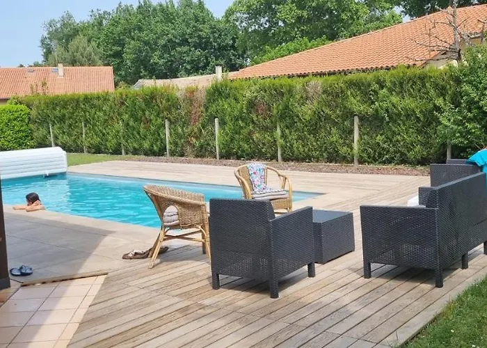 Ferienhaus Maison Landaise Moderne Avec Piscine Chauffee Et